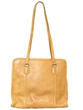 Vintage Coach Classic Compartment Tote Glove Tanned Leather 9872 Golden Camel